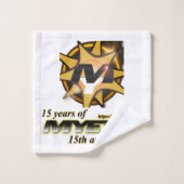 Badkamer handdoek Set van MYETV - 15 jaar (Wasdoekje)