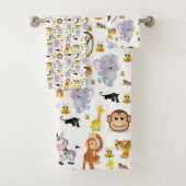 Badkamer handdoek sets Aap Olifant (Insitu)