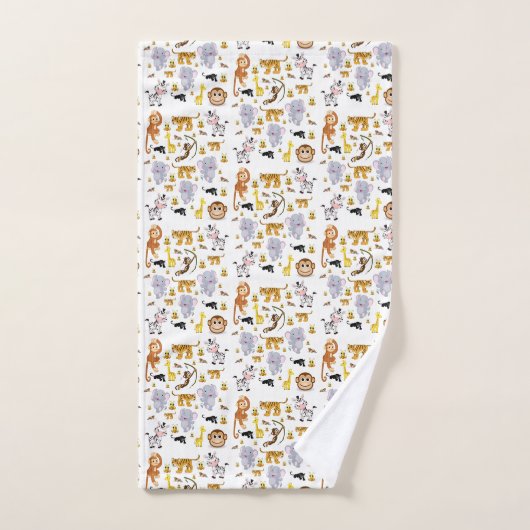 Badkamer handdoek sets Aap Olifant (Handdoek)