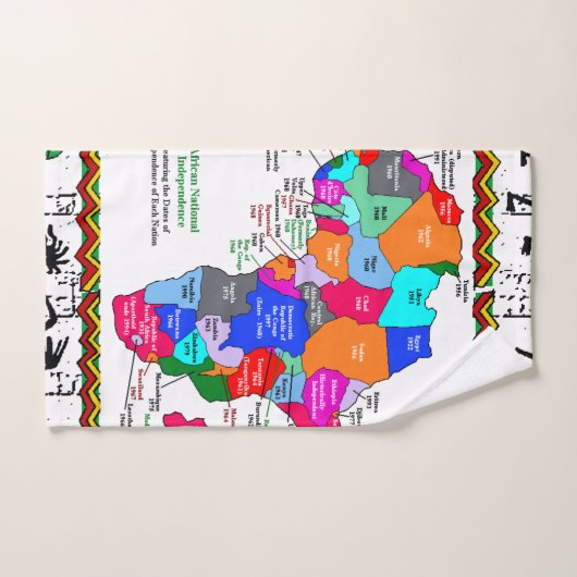 Badkamer handdoek sets Afrikaanse kaart (Handdoek)