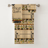Badkamer handdoek sets Afrikaanse Koningin (Insitu)