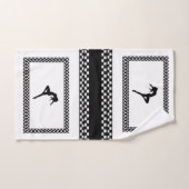 Badkamer handdoek sets danser (Handdoek)