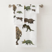 Badkamer handdoek sets dinosaurus (Insitu)