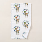 Badkamer handdoek sets herten fruit bloemen (Handdoek)