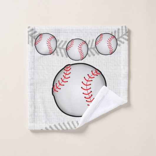 Badkamer handdoek sets honkbal (Wasdoekje)