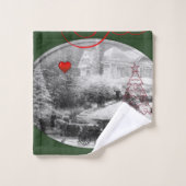 Badkamer Handdoek Sets Kerstmis (Wasdoekje)