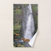 Badkamer handdoek sets paarden (Handdoek)