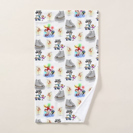 Badkamer handdoek sets schaatsen (Handdoek)