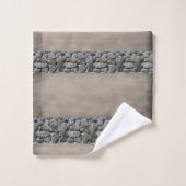 Badkamer handdoek sets steen (Wasdoekje)