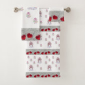 Badkamer handdoek sets Valentijns sneeuwpop (Insitu)