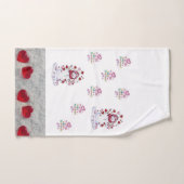 Badkamer handdoek sets Valentijns sneeuwpop (Handdoek)
