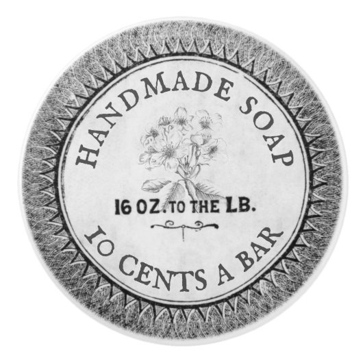Badkamer Handgemaakte Zeep Custom Keramische Pull Keramische Knop (Voorkant)