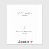 Badkamer organisatie waterdichte labels (Vel)