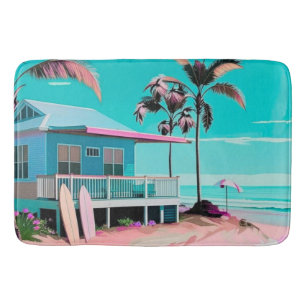 Badkamer strand thema badmat