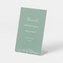 badkamerbord in Sage Florals