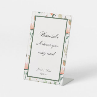 badkamerbord in Tuin Groene Bloemen Reclamebord Met Voetstuk