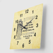 badkamerklok vierkante klok (Hoek)