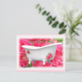 badkuip briefkaart- aanpassen briefkaart (Staand voorkant)