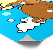 Badkuip Puppy Poster 3 (Hoek)