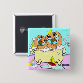 Badkuip Teckel Puppy Button 5 (Voorkant /achterkant)