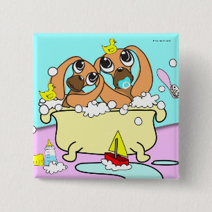 Badkuip Teckel Puppy Button 5