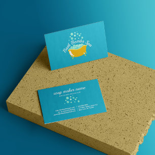 Badkuip Zeep Bubbles Shampoo Visitekaartje
