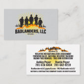 Badlanders LLC Carte de visite (Devant / Derrière)