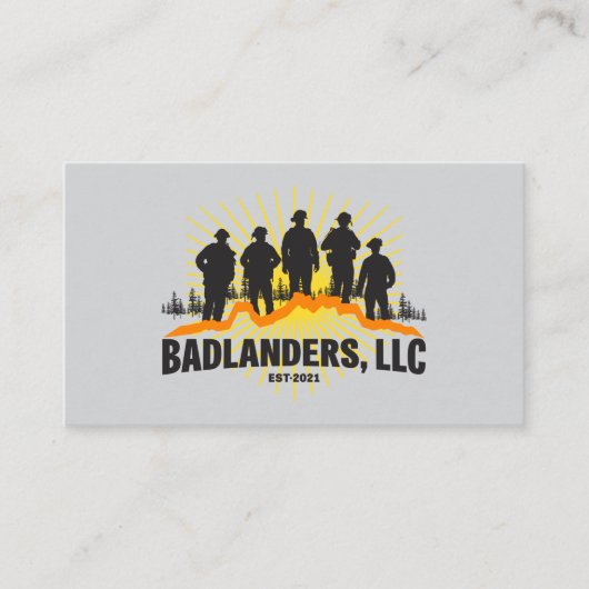Badlanders LLC Carte de visite (Devant)