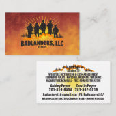 Badlanders LLC Carte de visite (Devant / Derrière)