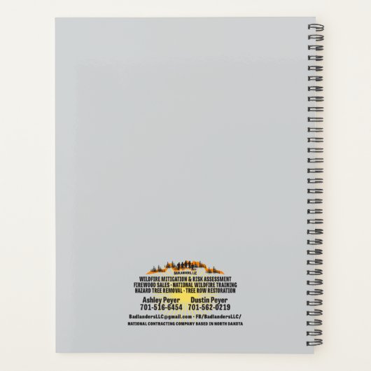 Badlanders LLC Planner (Achterkant)