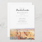 Badlands Bachelorette Party Invitation (Devant / Derrière)