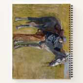 Badlands, Cowboy Horse Old West Thomas Eakins Notitieboek (Achterkant)