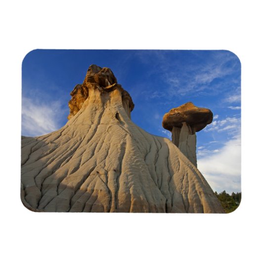 Badlands formaties in het Makoshika State Park in Magneet (Horizontaal)