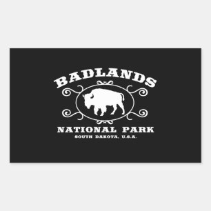 Badlands Nationaal Park Buffalo Rechthoekige Sticker