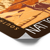 Badlands Nationaal Park South Dakota Poster (Hoek)