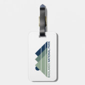 Badlands National Park Mountain Sun Bagagelabel (Achterkant verticaal)