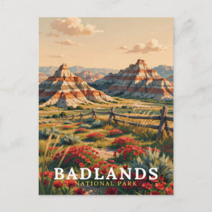 Badlands National Park Reis South Dakota Schildera Briefkaart