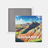 Badlands National Park Reizen Magneet (Voorkant / Achterkant)