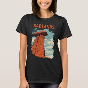 Badlands National Park Rode Reis T-shirt