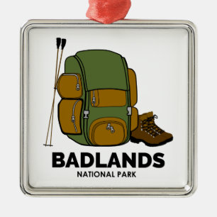 Badlands National Park rugzak Metalen Ornament