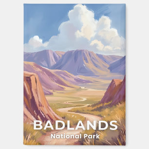 Badlands National Park South Dakota Reis Kunst Magneet