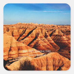 Badlands National Park, South Dakota Vierkante Sticker