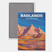 Badlands National Park Souvenir Magneet (Voorkant / Achterkant)