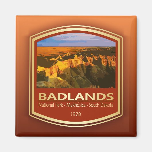 Badlands NP (PF1) Magneet (Voorkant)