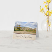 Badlands Scene - Verjaardag Kaart (Gele Bloem)