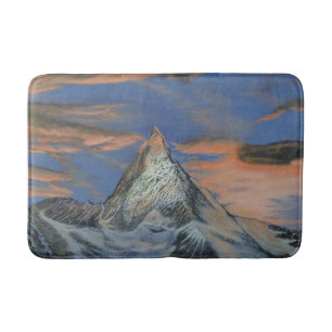 Badmat - "De Matterhorn bij zonsondergang"