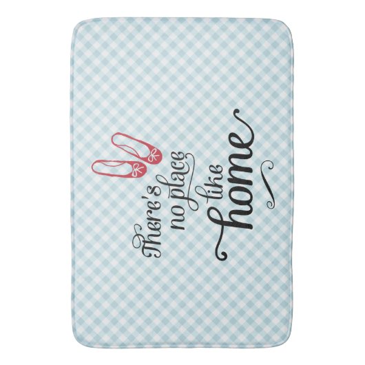 Badmat Er is geen plek zoals thuis (Voorkant Verticaal)