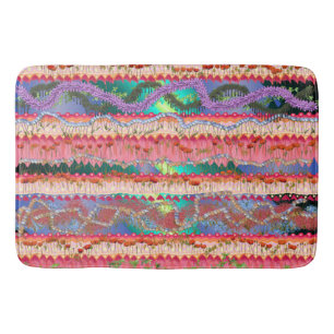 Badmat met kleurrijk abstract ontwerp