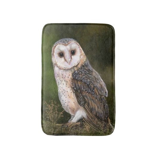 Badmat met uil (Voorkant Verticaal)