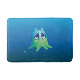 Badmat met zeer droevige octopus